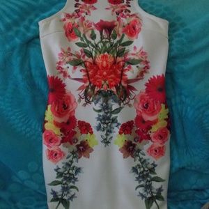 Floral Form Fitting Dress by Forever 21